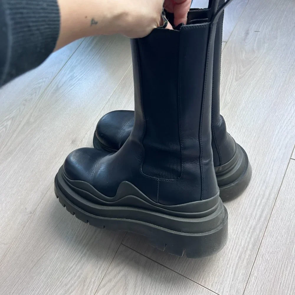 Bottega Veneta Black Ankle Boots - Picture 4 of 5